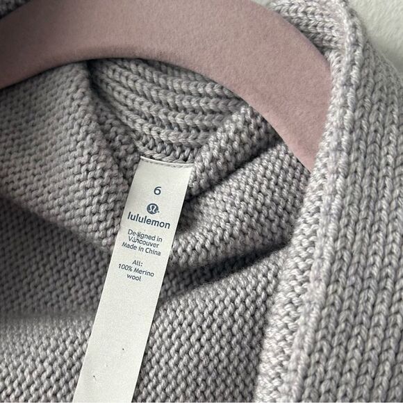 Lululemon Wrap It Up Sweater in light grey - Picture 2 of 11